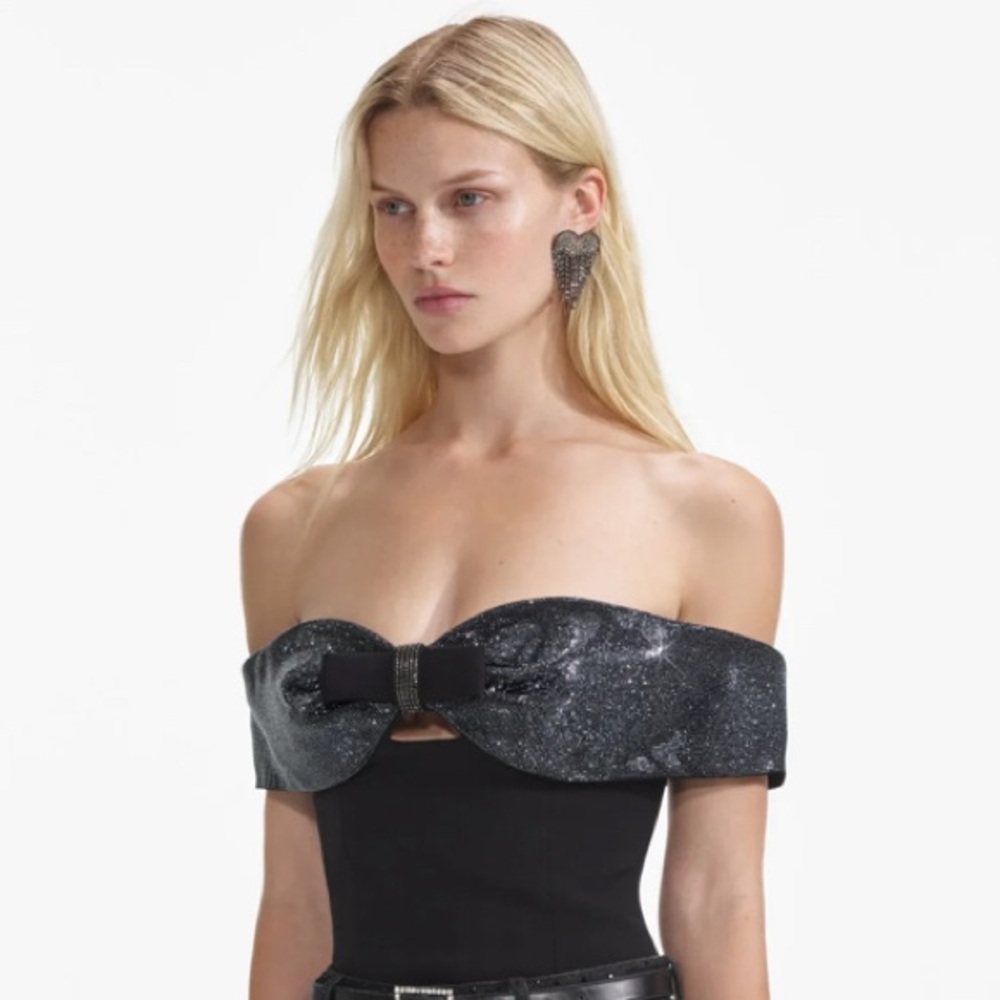 BNWT Self-Portrait Bow Top